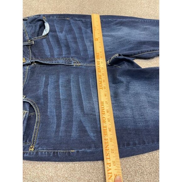 Lane Bryant womens super stretch skinny jeans sz 22 plus size mid rise dark wash - Picture 8 of 12